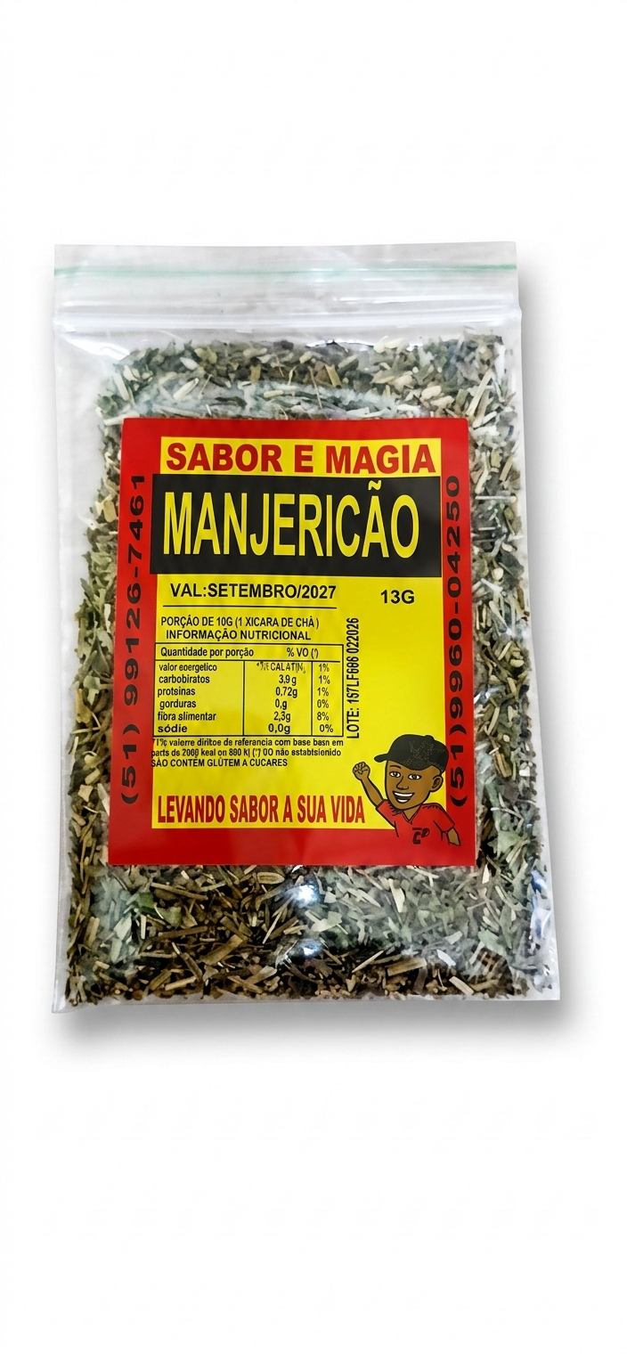 MANJERICÃO EM FLOCOS