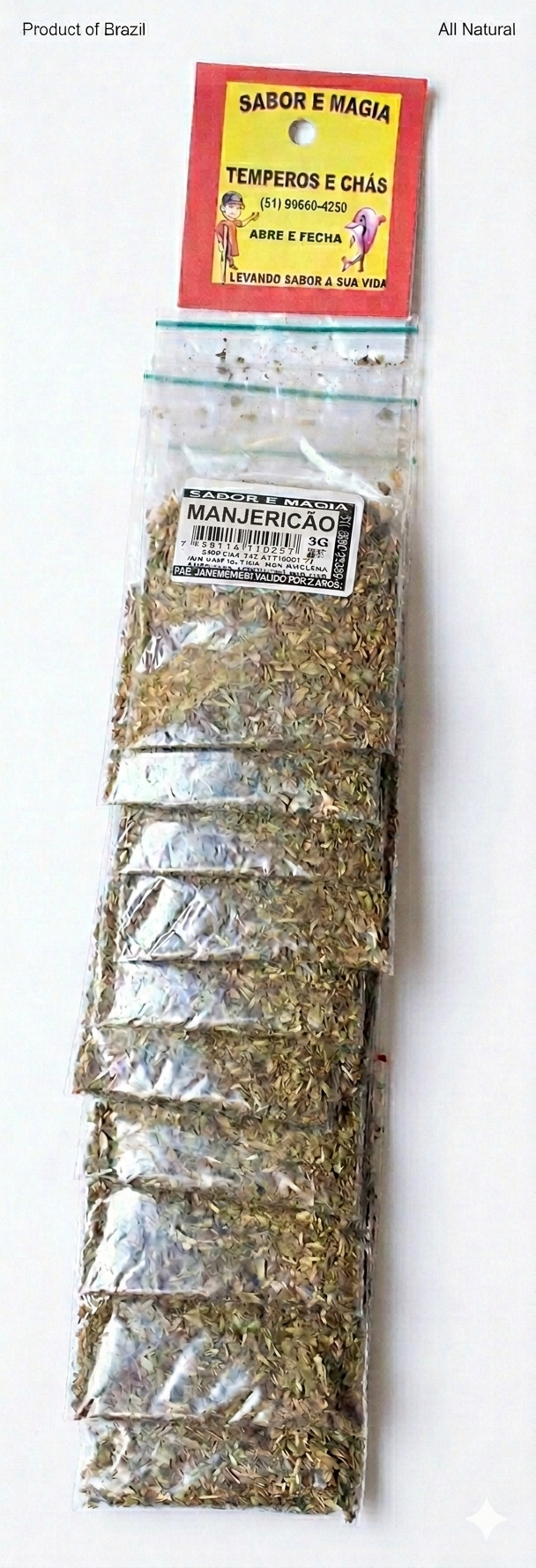 MANJERICÃO EM FLOCOS